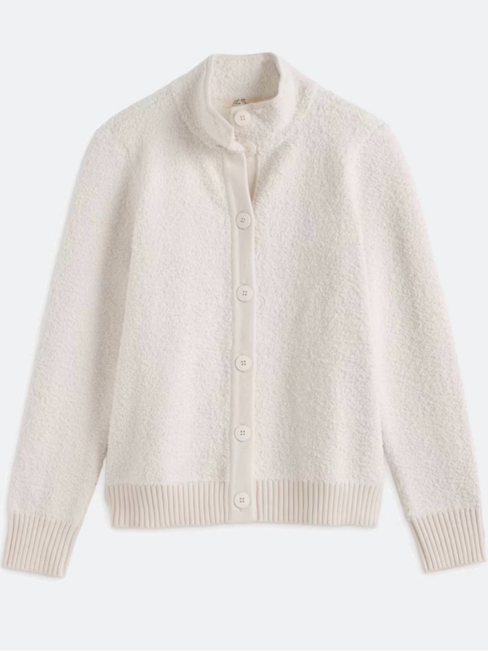 Shona Sherpa Sweater Jacket, Off-White